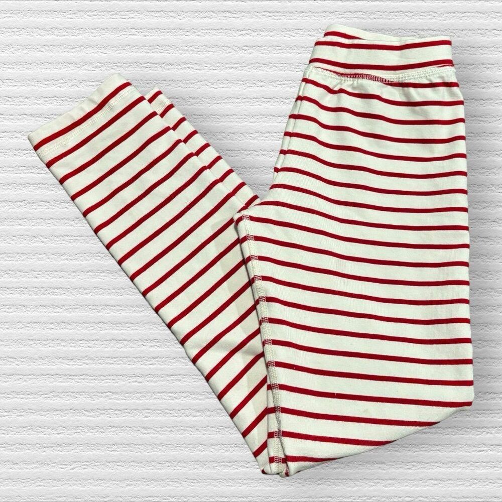 Hanna Andersson 10 Thick Red Striped Leggings *Play Christmas Holiday